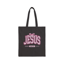 Load image into Gallery viewer, Jesus Saves Canvas Tote Bag