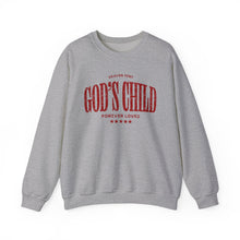 Load image into Gallery viewer, God's Child Crewneck Sweatshirt – "God's Child" Forever Loved Christian Pullover