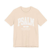 Load image into Gallery viewer, Beige t-shirt with 'PSALM' text on a white background