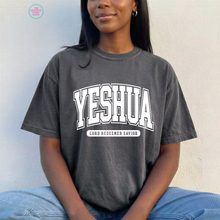 Load image into Gallery viewer, Yeshua Graphic T-Shirt — 'Lord Redeemer Savior' Christian Faith Tee
