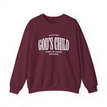 Load image into Gallery viewer, God's Child Crewneck Sweatshirt – "God's Child" Forever Loved Christian Pullover
