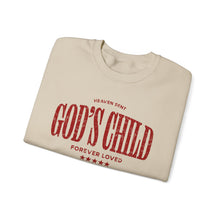 Load image into Gallery viewer, God's Child Crewneck Sweatshirt – "God's Child" Forever Loved Christian Pullover
