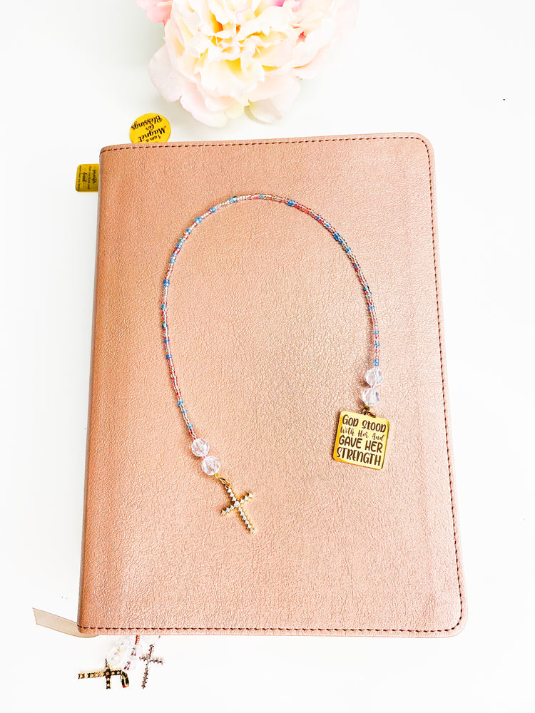 Gold God Stood with Her and Gave Her Strength Bible Bookmark